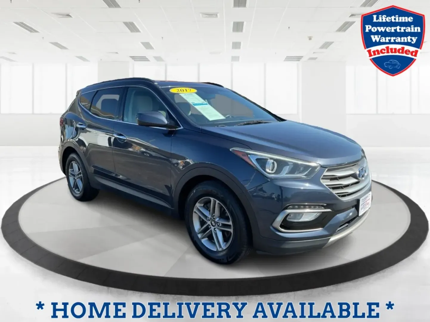 2017 Marlin Blue Hyundai Santa Fe Sport 2.4 FWD (5NMZU3LB6HH) with an 2.4L L4 DOHC 16V engine, 6-Speed Automatic transmission, located at 4508 South Dixie Dr, Moraine, OH, 45439, (937) 908-9800, 39.689976, -84.218452 - **Explore Adventure with the 2017 Hyundai Santa Fe - Perfect for Families and Weekend Warriors!**<br /> <br /> Are you in search of a versatile SUV that can handle everything from family road trips to daily commutes? Look no further! The 2017 Hyundai Santa Fe, featuring a stunning Marlin Blue exteri - Photo#0