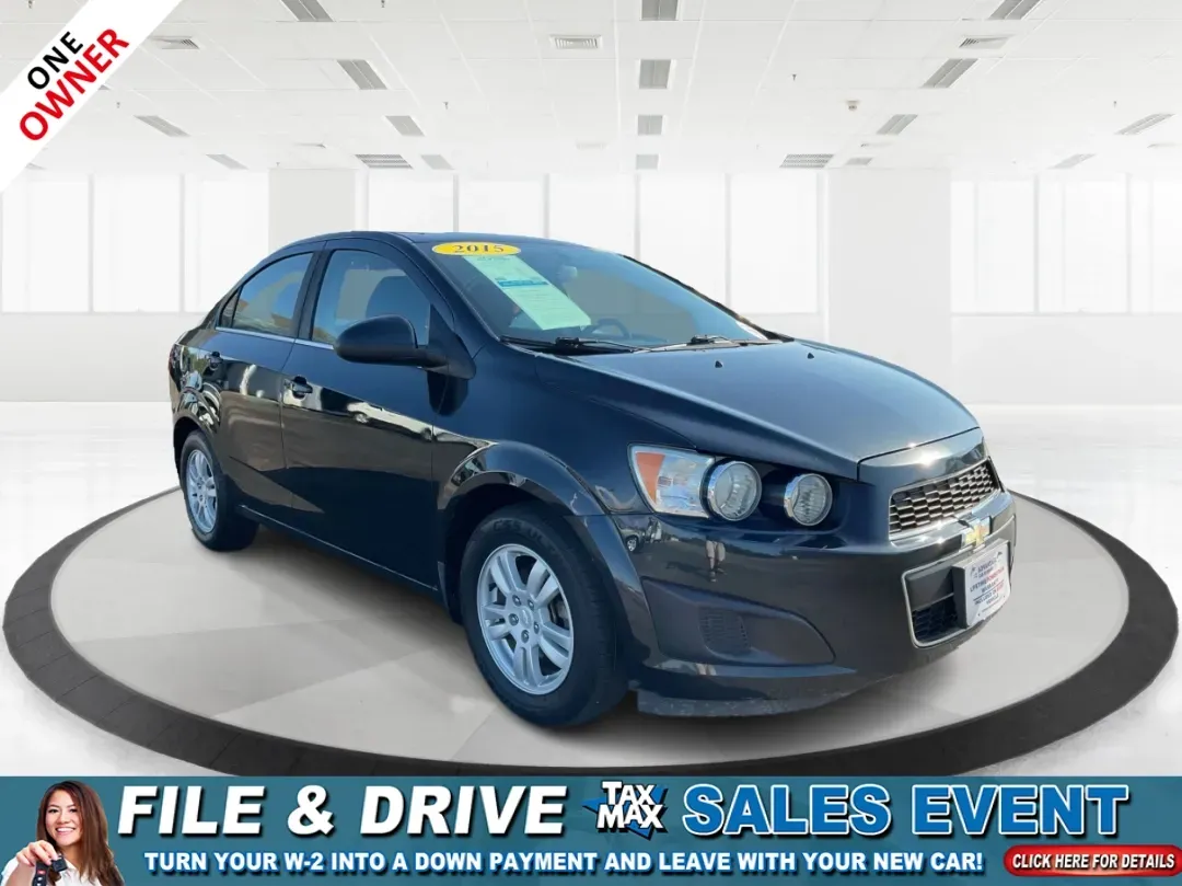 2015 Chevrolet Sonic LT Auto (1G1JC5SG4F4) with an Other engine, located at 401 Woodman Dr, Riverside, OH, 45431, (937) 908-9800, 39.760899, -84.123421 - One Owner - Photo#0