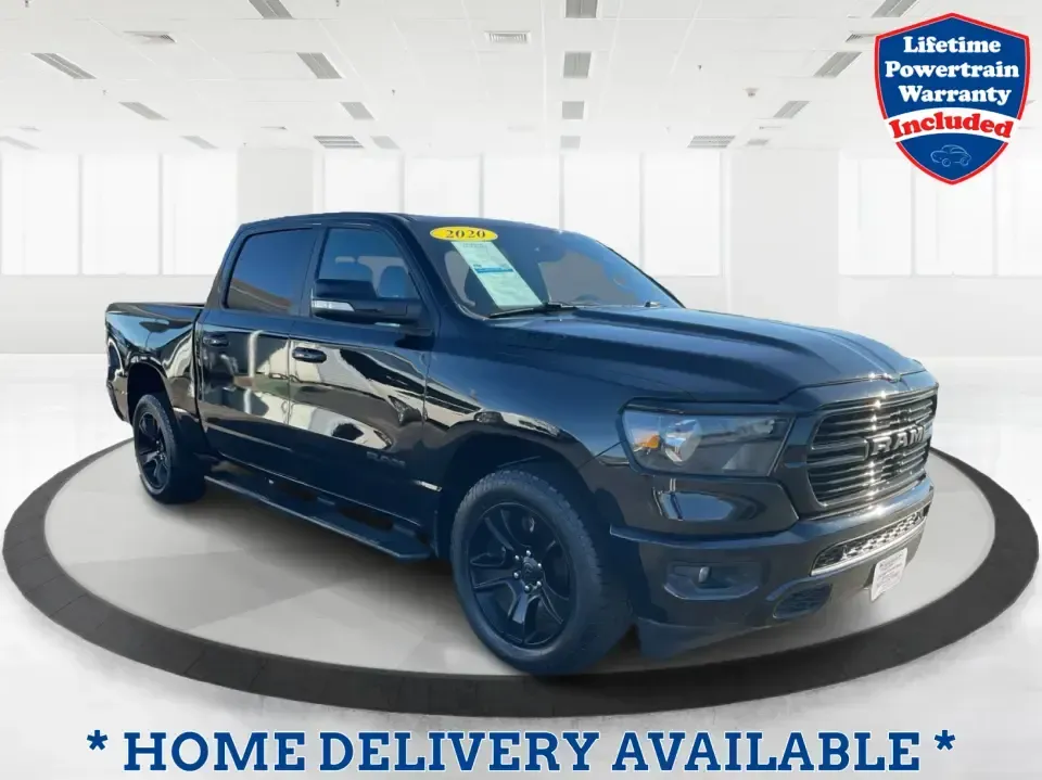 2020 Ram 1500 Big Horn Crew Cab 4x4 5'7 Box (1C6SRFFT8LN) with an 5.7L V8 OHV 16V engine, 8A transmission, located at 1230 East Main St, Xenia, OH, 45385, (937) 908-9800, 39.688026, -83.910172 - **Unleash Adventure with the 2020 Ram 1500 Big Horn Crew Cab 4x4! Perfect for Your Lifestyle!**<br /> <br /> Are you ready to elevate your driving experience? The 2020 Ram 1500 Big Horn Crew Cab 4x4 is your ultimate companion for weekend getaways, daily commutes, or even family road trips. With its - Photo#0