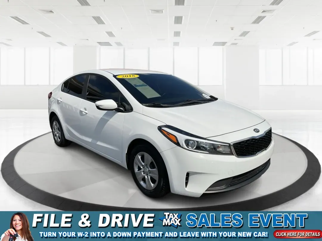 2018 Kia Forte LX (3KPFK4A73JE) with an 2L I-4 DOHC engine, located at 1099 N County Rd 25A, Troy, OH, 45373, (937) 908-9800, 40.057079, -84.212883 - 2018 Kia Forte LX - Photo#0