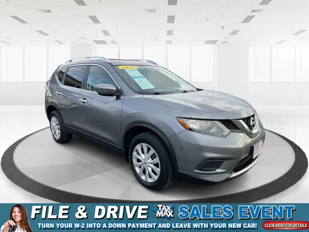 2016 Nissan Rogue S (KNMAT2MV7GP) with an 2.5L I-4 DOHC engine, located at 1184 Kauffman Ave, Fairborn, OH, 45324, (937) 908-9800, 39.807072, -84.030914 - **Explore New Horizons with the 2016 Nissan Rogue: Your Ideal Adventure Companion!**<br /> <br /> Are you ready to elevate your driving experience and embark on new adventures? Look no further than this stunning 2016 Nissan Rogue, perfect for family outings, weekend getaways, or those long commutes - Photo#0