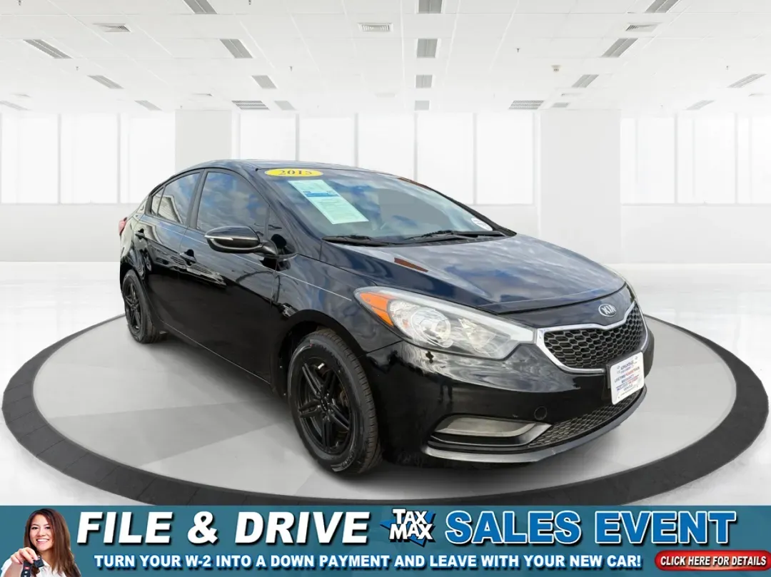 2015 Kia Forte LX (KNAFX4A67F5) with an 1.8L I-4 DOHC engine, located at 8750 N County Rd 25A, Piqua, OH, 45356, (937) 908-9800, 40.164391, -84.232513 - 2015 Kia Forte LX - Photo#0
