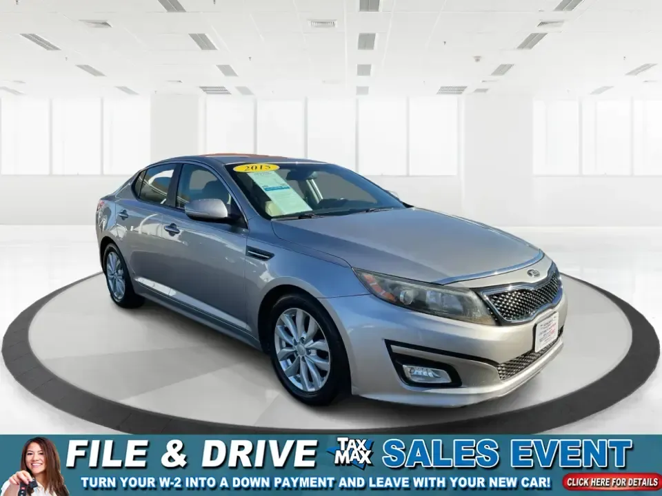2015 Kia Optima EX (5XXGN4A74FG) with an Theta II 2.4L I-4 gasoline direct injection engine, 6-Speed Automatic transmission, located at 4508 South Dixie Dr, Moraine, OH, 45439, (937) 908-9800, 39.689976, -84.218452 - Experience the perfect blend of style, comfort, and reliability with this 2015 Kia Optima EX at Advantage Car and Credit in Xenia, OH. Whether you're embarking on daily commutes, family road trips, or simply looking for a trusty companion for your adventures, this vehicle is designed to meet your di - Photo#0