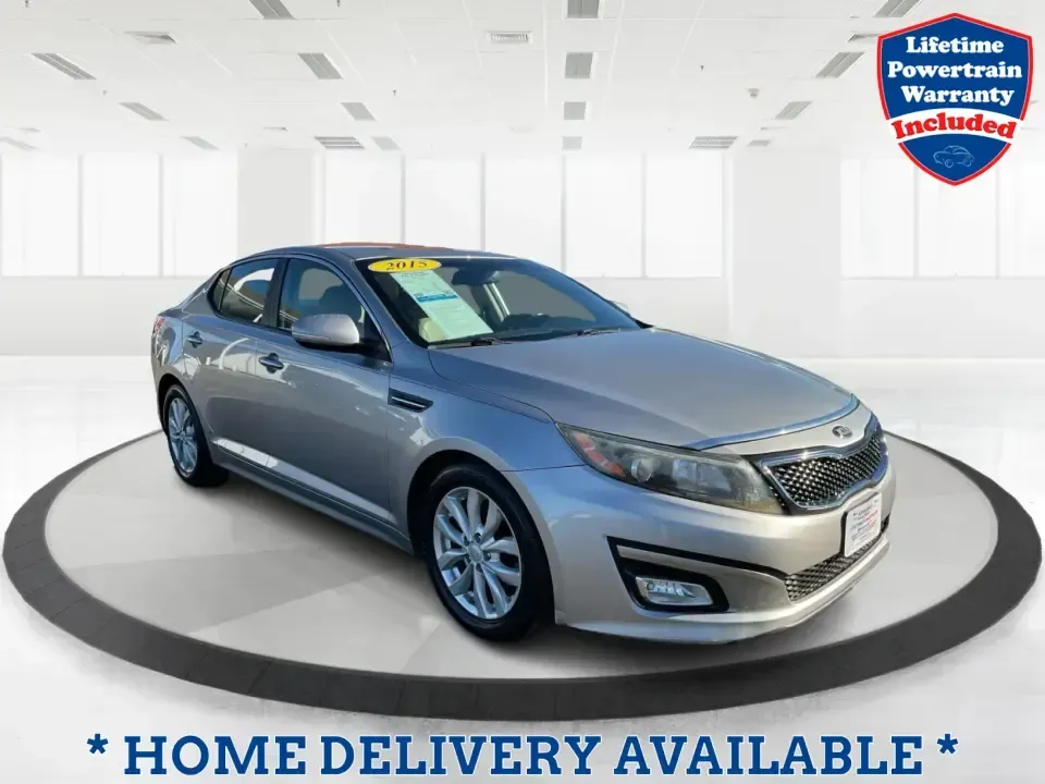2015 Kia Optima EX (5XXGN4A74FG) with an Theta II 2.4L I-4 gasoline direct injection engine, 6-Speed Automatic transmission, located at 1099 N County Rd 25A, Troy, OH, 45373, (937) 908-9800, 40.057079, -84.212883 - Experience the perfect blend of style, comfort, and reliability with this 2015 Kia Optima EX at Advantage Car and Credit in Xenia, OH. Whether you're embarking on daily commutes, family road trips, or simply looking for a trusty companion for your adventures, this vehicle is designed to meet your di - Photo#0
