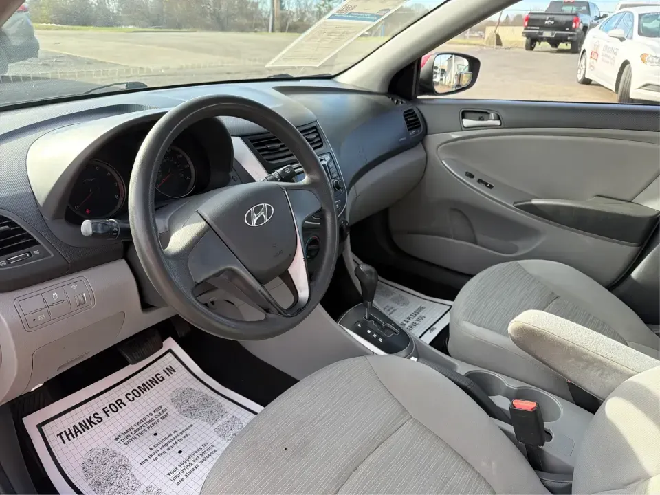 2016 Hyundai Accent SE (KMHCT4AE7GU) with an 1.6L I-4 gasoline direct injection engine, 6A transmission, located at 880 E. National Road, Vandalia, OH, 45377, (937) 908-9800, 39.891918, -84.183594 - **Discover Your Next Adventure with This 2016 Hyundai Accent SE Sedan!**<br /> <br /> Are you looking for a reliable vehicle to elevate your daily commute or weekend getaways? Look no further than the stunning 2016 Hyundai Accent SE Sedan available at Advantage Car and Credit. Located at 1951 S Dayt - Photo#9