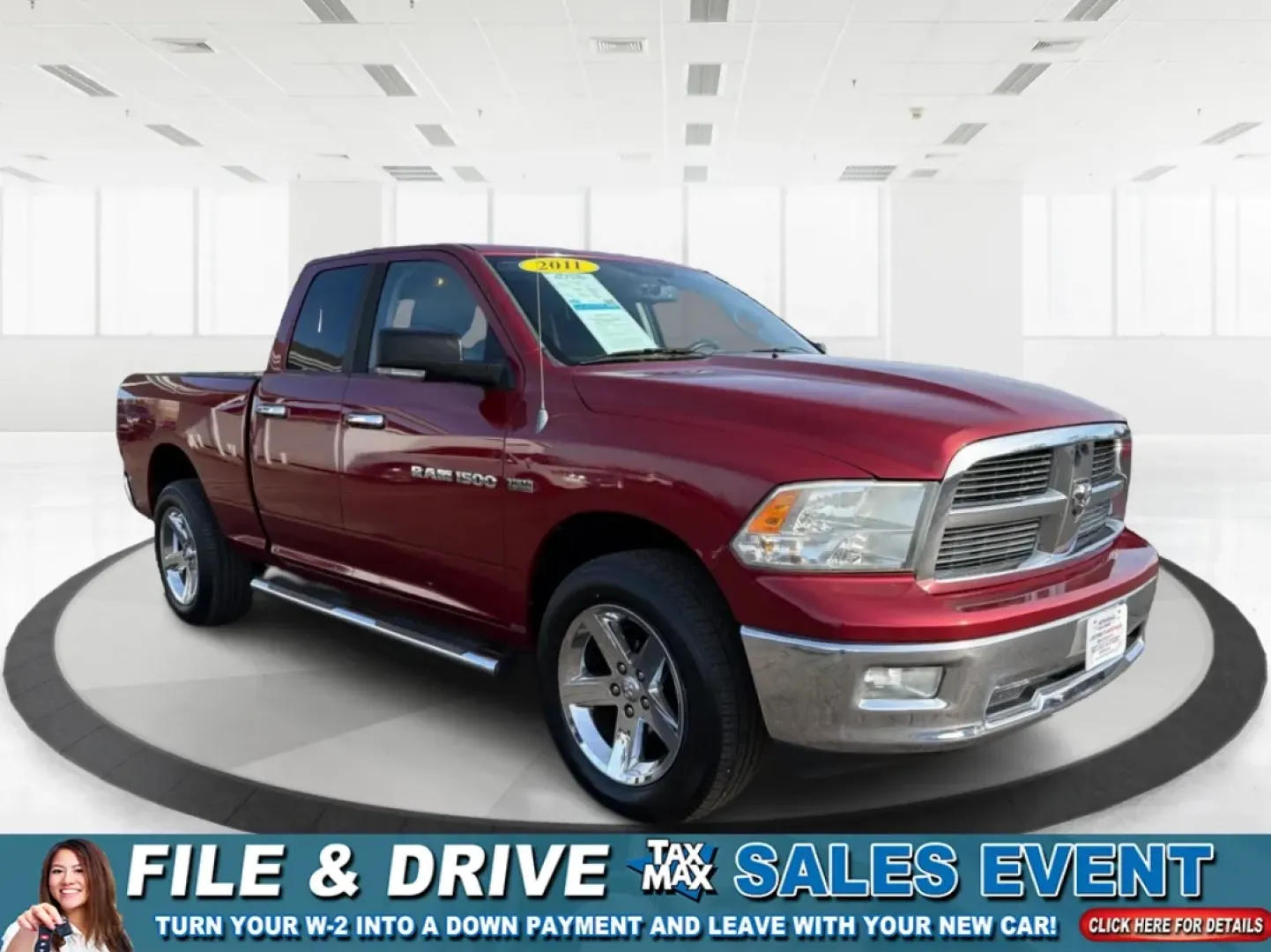 2011 Ram Ram 1500 SLT (1D7RV1GT7BS) with an HEMI 5.7L V-8 variable valve control engine, 5-Speed Automatic transmission, located at 8750 N County Rd 25A, Piqua, OH, 45356, (937) 908-9800, 40.164391, -84.232513 - **Unleash Adventure with the 2011 Ram 1500 SLT at Advantage Car and Credit - Piqua!**<br /> <br /> Are you ready to elevate your driving experience? Whether you're navigating busy city streets, embarking on weekend adventures, or tackling home improvement projects, the 2011 Ram 1500 SLT is the truck - Photo#0
