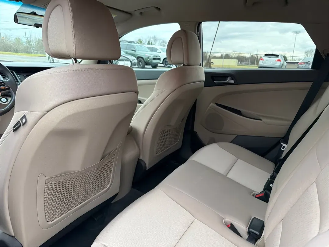 2016 Hyundai Tucson Sport (KM8J3CA26GU) with an 1.6L I-4 gasoline direct injection engine, located at 1230 East Main St, Xenia, OH, 45385, (937) 908-9800, 39.688026, -83.910172 - Discover a world of adventure with the 2016 Hyundai Tucson Sport, the perfect SUV for active families and weekend explorers alike! With its stylish Dazzling White exterior and spacious interior, this vehicle is designed for those who crave both comfort and versatility. Whether you're navigating thro - Photo#10