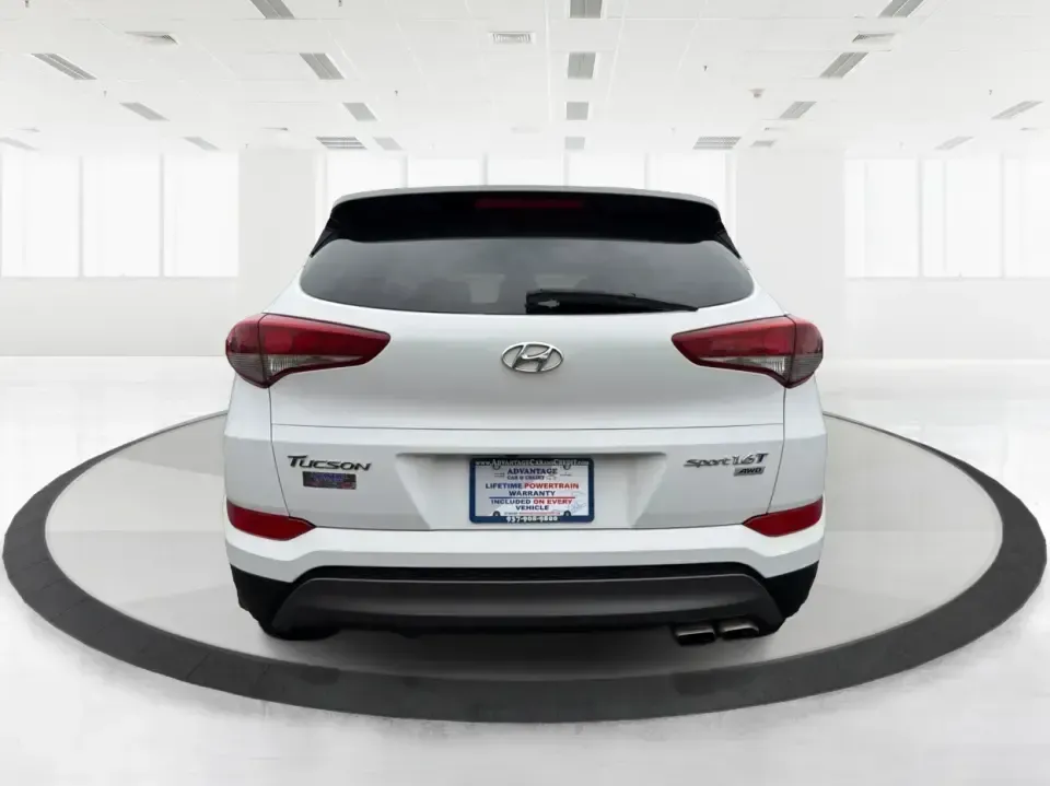 2016 Hyundai Tucson Sport (KM8J3CA26GU) with an 1.6L I-4 gasoline direct injection engine, 7A transmission, located at 1230 East Main St, Xenia, OH, 45385, (937) 908-9800, 39.688026, -83.910172 - Discover a world of adventure with the 2016 Hyundai Tucson Sport, the perfect SUV for active families and weekend explorers alike! With its stylish Dazzling White exterior and spacious interior, this vehicle is designed for those who crave both comfort and versatility. Whether you're navigating thro - Photo#3