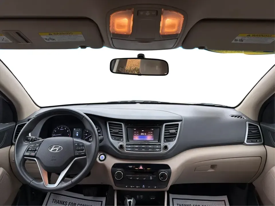 2016 Hyundai Tucson Sport (KM8J3CA26GU) with an 1.6L I-4 gasoline direct injection engine, 7A transmission, located at 1230 East Main St, Xenia, OH, 45385, (937) 908-9800, 39.688026, -83.910172 - Discover a world of adventure with the 2016 Hyundai Tucson Sport, the perfect SUV for active families and weekend explorers alike! With its stylish Dazzling White exterior and spacious interior, this vehicle is designed for those who crave both comfort and versatility. Whether you're navigating thro - Photo#20