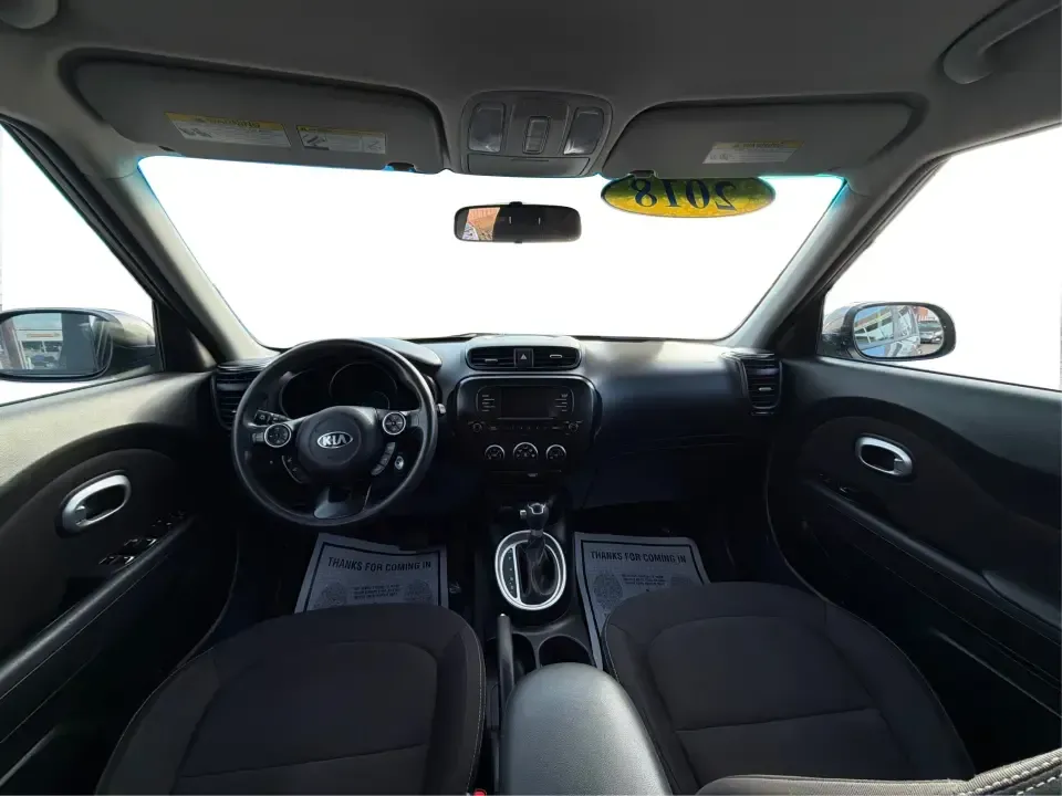 2018 Kia Soul Base (KNDJN2A22J7) with an 1.6L L4 DOHC 16V engine, 6M transmission, located at 1184 Kauffman Ave, Fairborn, OH, 45324, (937) 908-9800, 39.807072, -84.030914 - Need a practical daily driver that can handle the school run, the work commute, and spontaneous weekend trips without draining your budget? This 2018 Kia Soul Base in sleek Gray is the kind of easy-to-live-with hatchback that fits real life in Fairborn-roomy for friends or family, simple to park dow - Photo#21