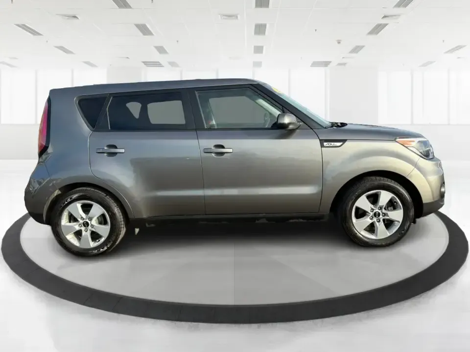 2018 Kia Soul Base (KNDJN2A22J7) with an 1.6L L4 DOHC 16V engine, 6M transmission, located at 880 E. National Road, Vandalia, OH, 45377, (937) 908-9800, 39.891918, -84.183594 - Need a practical daily driver that can handle the school run, the work commute, and spontaneous weekend trips without draining your budget? This 2018 Kia Soul Base in sleek Gray is the kind of easy-to-live-with hatchback that fits real life in Fairborn-roomy for friends or family, simple to park dow - Photo#1