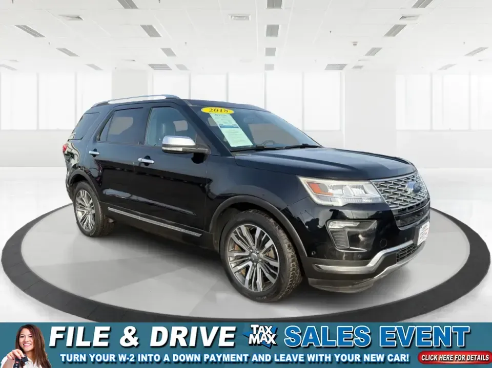 2018 Ford Explorer Platinum (1FM5K8HT1JG) with an EcoBoost 3.5L V-6 gasoline direct injection engine, 6A transmission, located at 401 Woodman Dr, Riverside, OH, 45431, (937) 908-9800, 39.760899, -84.123421 - Load up the family, cue the road-trip playlist, and point your weekend plans toward Indian Lake or a quick getaway down I75-this 2018 Ford Explorer Platinum is built for real-life Ohio driving. With confident 4WD/AWD traction, three-row versatility, and premium comfort, it's an ideal SUV for growing - Photo#0