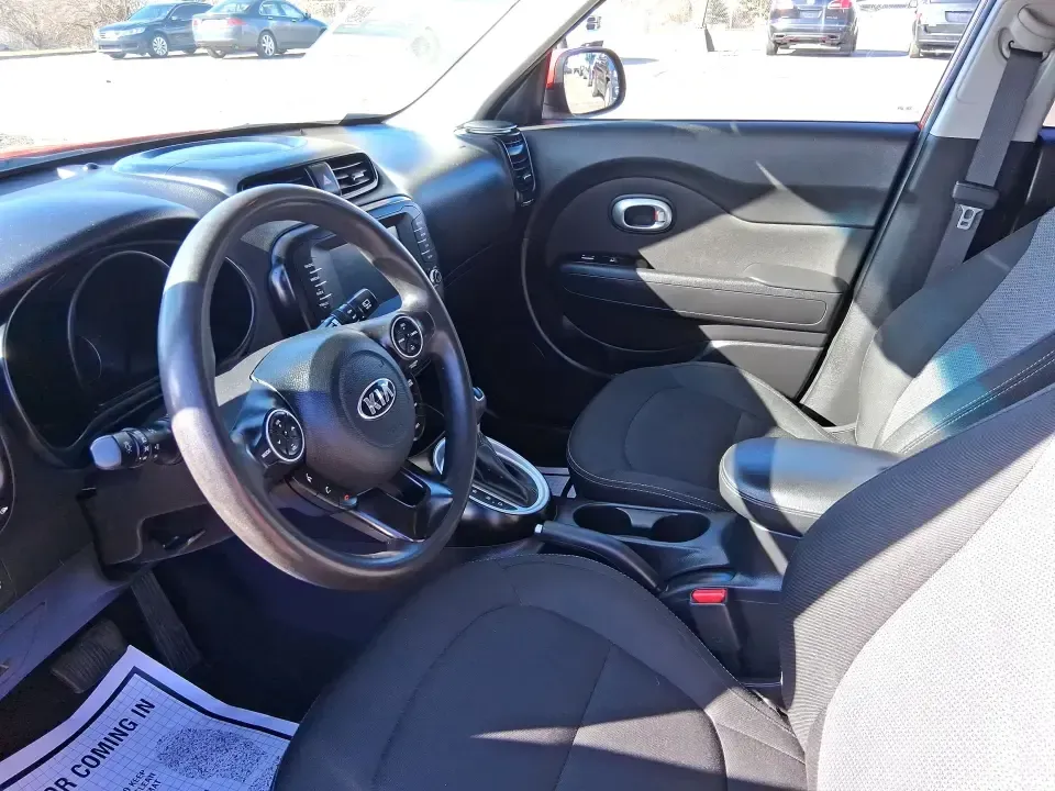 2018 Kia Soul + (KNDJP3A58J7) with an 2L I-4 gasoline direct injection engine, 6A transmission, located at 401 Woodman Dr, Riverside, OH, 45431, (937) 908-9800, 39.760899, -84.123421 - Need a dependable commuter that's easy to park in tight lots, roomy enough for Costco runs, and fun for weekend escapes to the MetroParks? This 2018 Kia Soul + in eye-catching Inferno Red fits the Riverside lifestyle perfectly-whether you're cruising along Woodman Dr, hopping on I-675 for a long com - Photo#9