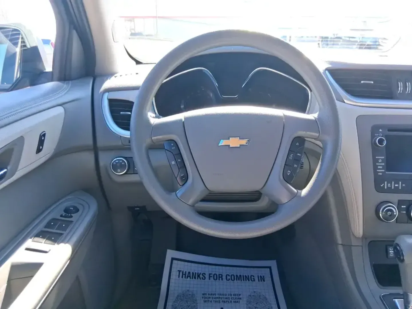 2016 Chevrolet Traverse LS (1GNKRFKDXGJ) with an 3.6L V-6 gasoline direct injection engine, 6A transmission, located at 401 Woodman Dr, Riverside, OH, 45431, (937) 908-9800, 39.760899, -84.123421 - Need one SUV that can handle school drop-offs, long commutes to Dayton, and weekend runs out toward John Bryan State Park without feeling cramped? This 2016 Chevrolet Traverse LS is built for real life-roomy seating for the whole crew, flexible cargo space for strollers or sports gear, and confident - Photo#15