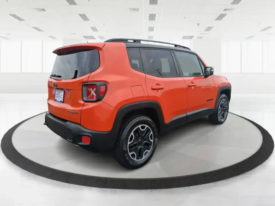 2016 Jeep Renegade Trailhawk (ZACCJBCT5GP) with an Tigershark MultiAir 2.4L I-4 variable valve contro engine, 9A transmission, located at 401 Woodman Dr, Riverside, OH, 45431, (937) 908-9800, 39.760899, -84.123421 - Weekend escapes, snowy commutes, and everyday errands feel easier when your crossover is ready for whatever Ohio throws your way. This **2016 Jeep Renegade Trailhawk** in eye-catching **Omaha Orange** is built for drivers who want real capability in a city-friendly size-perfect for exploring MetroPa - Photo#2