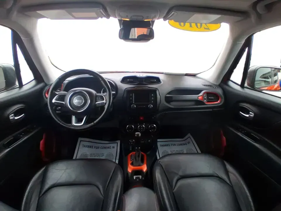 2016 Jeep Renegade Trailhawk (ZACCJBCT5GP) with an Tigershark MultiAir 2.4L I-4 variable valve contro engine, 9A transmission, located at 401 Woodman Dr, Riverside, OH, 45431, (937) 908-9800, 39.760899, -84.123421 - Weekend escapes, snowy commutes, and everyday errands feel easier when your crossover is ready for whatever Ohio throws your way. This **2016 Jeep Renegade Trailhawk** in eye-catching **Omaha Orange** is built for drivers who want real capability in a city-friendly size-perfect for exploring MetroPa - Photo#21