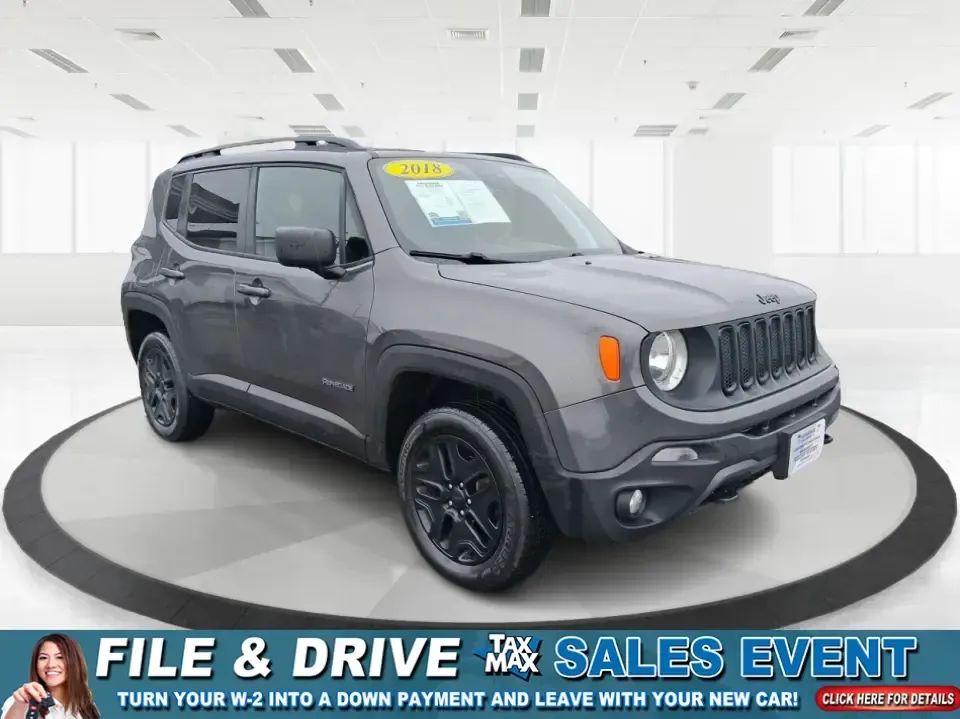 2018 Jeep Renegade Upland Edition 4x4 (ZACCJBAB1JP) with an Tigershark MultiAir 2.4L I-4 variable valve contro engine, 6M transmission, located at 1230 East Main St, Xenia, OH, 45385, (937) 908-9800, 39.688026, -83.910172 - Weekend getaways to John Bryan State Park, snowy commutes down US-35, or daily school-and-grocery runs around Xenia all get easier when you've got a compact SUV that's sized for city parking but ready for Ohio backroads. This 2018 Jeep Renegade Upland Edition 4x4 brings that go-anywhere, do-everythi - Photo#0