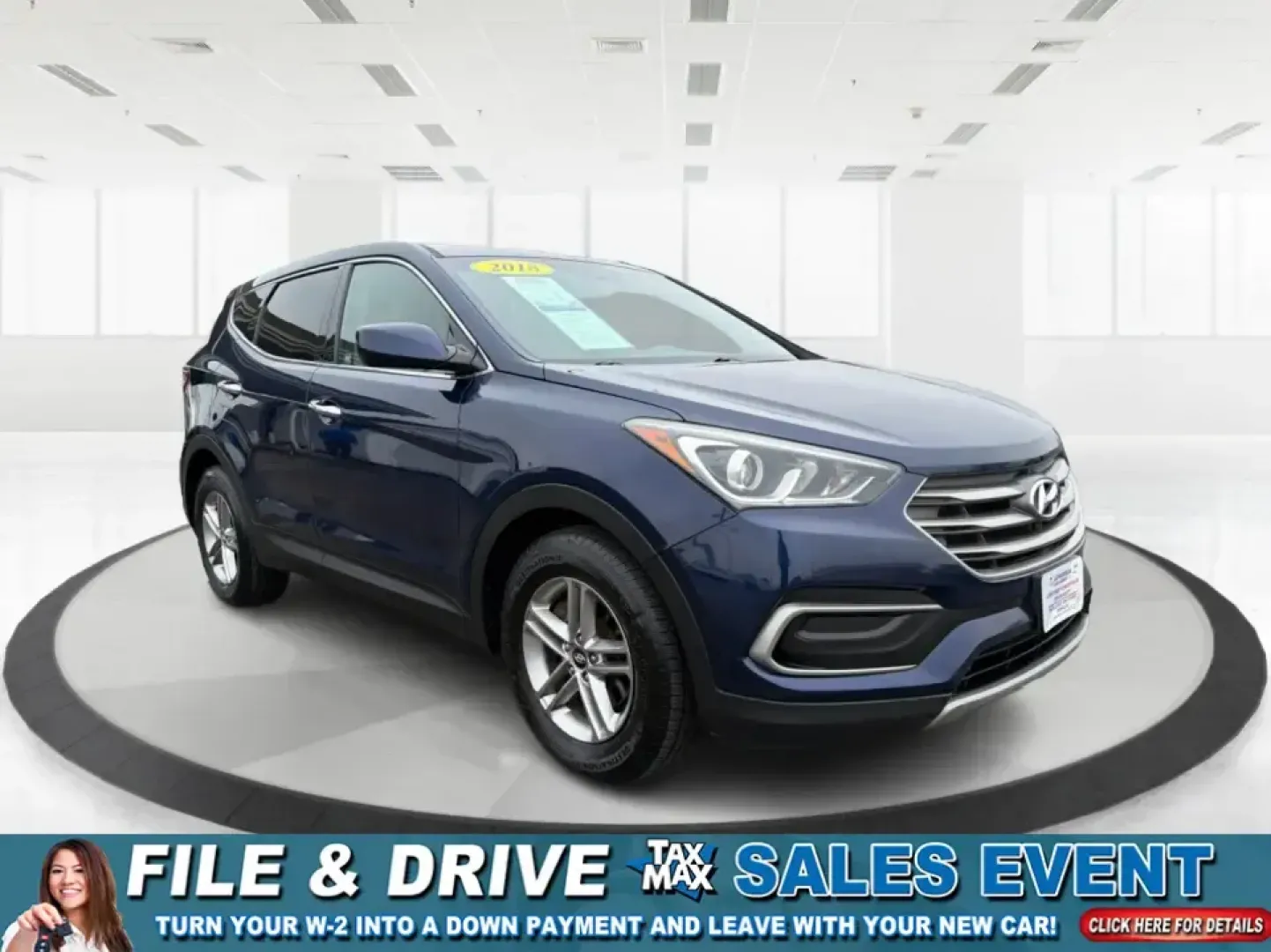 2018 Hyundai Santa Fe 2.4L (5XYZTDLB6JG) with an Theta II 2.4L I-4 gasoline direct injection engine, 6A transmission, located at 8750 N County Rd 25A, Piqua, OH, 45356, (937) 908-9800, 40.164391, -84.232513 - Road trips to Indian Lake, snowy school runs, and everyday commuting up and down I75 feel a lot easier when your SUV is roomy, confident in bad weather, and comfortable for everyone on board. This 2018 Hyundai Santa Fe 2.4L in striking Nightfall Blue is a practical, family-friendly sport utility tha - Photo#0