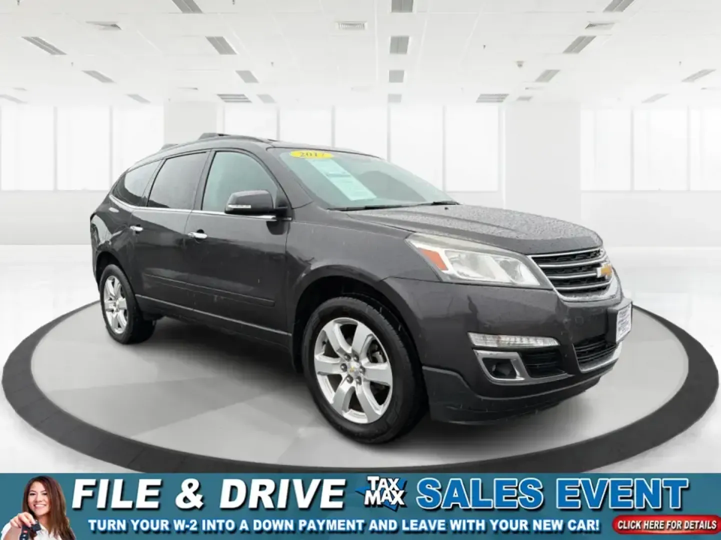2017 Chevrolet Traverse 1LT (1GNKRGKD8HJ) with an 3.6L V-6 gasoline direct injection engine, 6A transmission, located at 8750 N County Rd 25A, Piqua, OH, 45356, (937) 908-9800, 40.164391, -84.232513 - Pack the kids, load the cooler, and point the nose north for a weekend at Indian Lake or a quick day trip to Dayton-this 2017 Chevrolet Traverse 1LT is the kind of three-row SUV that fits real life in West Central Ohio. With roomy seating, family-friendly flexibility, and the confident feel of a V6, - Photo#0