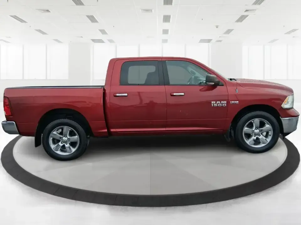 2013 Ram 1500 Big Horn (1C6RR7LT6DS) with an HEMI 5.7L V-8 variable valve control engine, 6-Speed Automatic transmission, located at 880 E. National Road, Vandalia, OH, 45377, (937) 908-9800, 39.891918, -84.183594 - Need a truck that can handle weekday work runs and still feel ready for a spontaneous weekend escape? This Flame Red Clearcoat 2013 Ram 1500 Big Horn Crew Cab is built for real-life Ohio driving-hauling, towing, commuting, and road-tripping with the comfort your passengers will appreciate and the ca - Photo#1