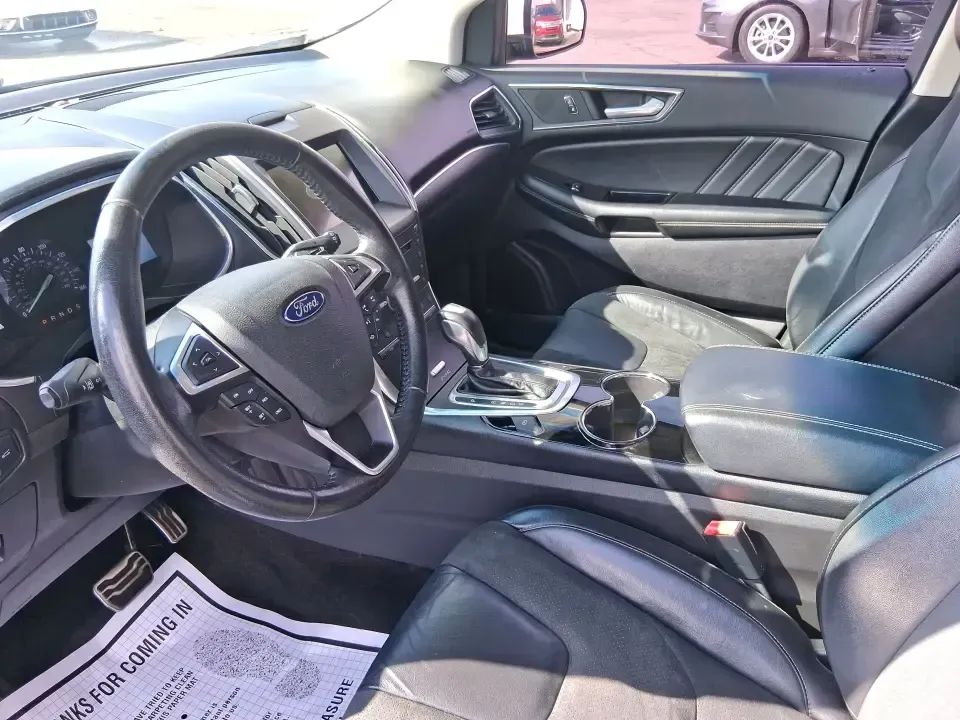 2017 Ford Edge Sport (2FMPK4AP8HB) with an EcoBoost 2.7L V-6 gasoline direct injection engine, 6A transmission, located at 8750 N County Rd 25A, Piqua, OH, 45356, (937) 908-9800, 40.164391, -84.232513 - Weekend road trips up I75, snowy school runs across Miami County, or a daily commute to Troy or Dayton-this 2017 Ford Edge Sport is the kind of SUV that fits real life. With its confident AWD capability, strong EcoBoost power, and family-friendly comfort, it's a smart pick for drivers who want a spo - Photo#9