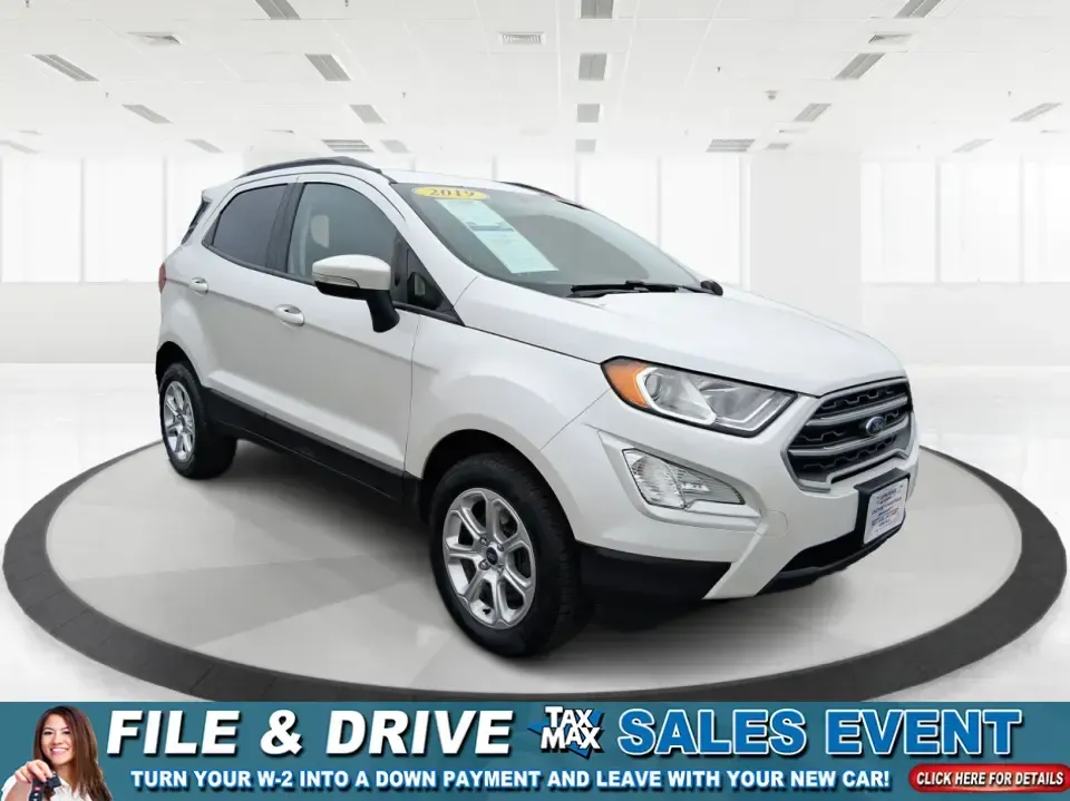 2019 Ford EcoSport SE (MAJ6S3GL7KC) with an 2L I-4 gasoline direct injection engine, 6A transmission, located at 1230 East Main St, Xenia, OH, 45385, (937) 908-9800, 39.688026, -83.910172 - Weekend getaways to Caesar Creek, daily commutes down US35, and quick errands around Greene County feel easier in a compact SUV that's sized for real life. This **2019 Ford EcoSport SE** is the kind of do-it-all crossover that fits tight parking spots in downtown Xenia, still has room for groceries - Photo#0