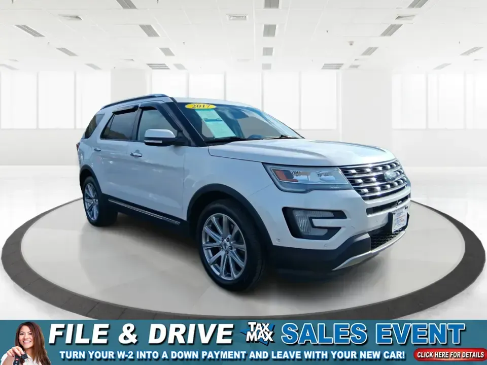 2017 Ford Explorer Limited (1FM5K8F88HG) with an EcoBoost 2.3L I-4 gasoline direct injection engine, 6A transmission, located at 1951 S Dayton Lakeview Rd., New Carlisle, OH, 45344, (937) 908-9800, 39.890999, -84.050255 - Pack up the crew, point the hood toward the next weekend getaway, and let one SUV handle the school run, the grocery haul, and the road trip to Hocking Hills without breaking a sweat. This 2017 Ford Explorer Limited 4WD in White Platinum Metallic Tri-Coat is built for real life in Ohio-comfortable f - Photo#0