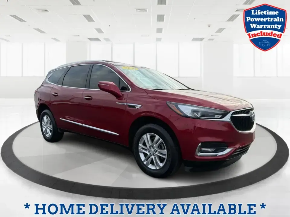 2020 Buick Enclave Essence (5GAERBKWXLJ) with an 3.6L V6 DOHC 24V engine, 9A transmission, located at 1184 Kauffman Ave, Fairborn, OH, 45324, (937) 908-9800, 39.807072, -84.030914 - Make every week feel easier-school drop-offs, long commutes to Wright-Patterson AFB, and weekend road trips out to Yellow Springs-when you're driving a roomy 3-row SUV that's built for real life. This 2020 Buick Enclave Essence FWD in striking Red Quartz Tintcoat is a smart pick for growing families- Photo#0