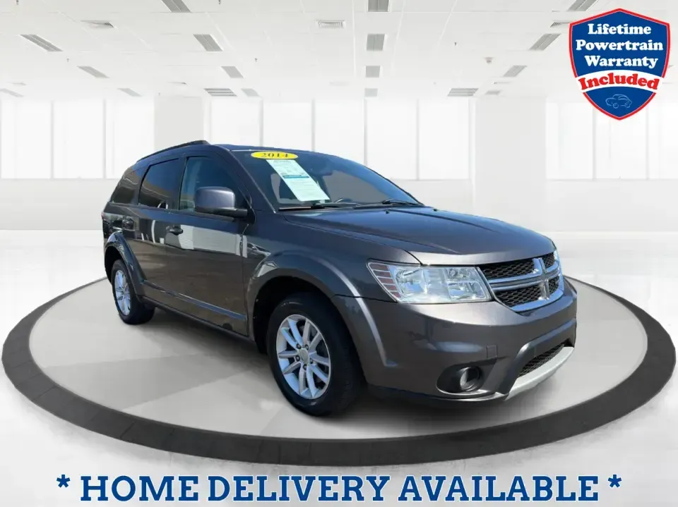 2014 Dodge Journey SXT (3C4PDDBG0ET) with an 3.6L V-6 DOHC engine, 6-Speed Automatic transmission, located at 1184 Kauffman Ave, Fairborn, OH, 45324, (937) 908-9800, 39.807072, -84.030914 - Pack up the kids, the dog, and the weekend bags-this 2014 Dodge Journey SXT is the kind of SUV that makes everyday life in Troy easier and spontaneous road trips feel completely doable. Whether you're tackling school drop-offs, commuting to Dayton, or planning a family day at the Miami County Fairgr - Photo#0