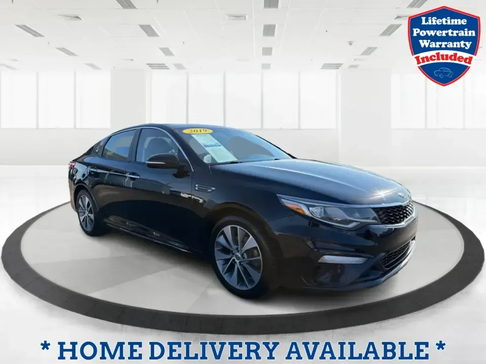 2019 Kia Optima S (5XXGT4L37KG) with an Theta II 2.4L I-4 gasoline direct injection engine, 6A transmission, located at 1099 N County Rd 25A, Troy, OH, 45373, (937) 908-9800, 40.057079, -84.212883 - Need a reliable commuter that still feels stylish for date night downtown, comfortable for weekend trips to Dayton, and efficient for the daily run up I75? This 2019 Kia Optima S in Ebony Black is a smart, budget-friendly sedan that fits real life-whether you're clocking a long work commute, shuttli - Photo#0