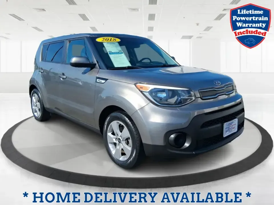 2018 Kia Soul Base (KNDJN2A21J7) with an 1.6L L4 DOHC 16V engine, 6M transmission, located at 8750 N County Rd 25A, Piqua, OH, 45356, (937) 908-9800, 40.164391, -84.232513 - Pack the hatch, cue up your playlist, and point your next drive toward something practical and fun: this 2018 Kia Soul Base is a smart fit for commuters, first-time buyers, and weekend wanderers who want easy parking, flexible cargo space, and real-world efficiency without giving up personality. Whe - Photo#0