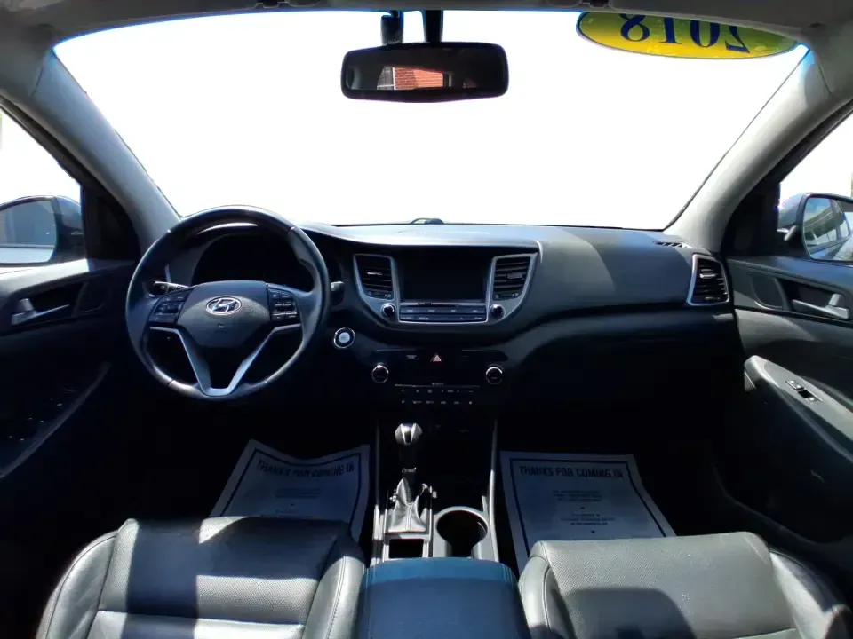 2018 Hyundai Tucson SEL Plus (KM8J33A4XJU) with an Nu 2L I-4 gasoline direct injection engine, 6A transmission, located at 1230 East Main St, Xenia, OH, 45385, (937) 908-9800, 39.688026, -83.910172 - Need a do-it-all SUV that fits real life in Greene County-school runs, long commutes to Dayton, and weekend getaways to John Bryan State Park-without sacrificing comfort or confidence? This 2018 Hyundai Tucson SEL Plus in Coliseum Gray is built for drivers who want practical space, modern tech, and - Photo#20