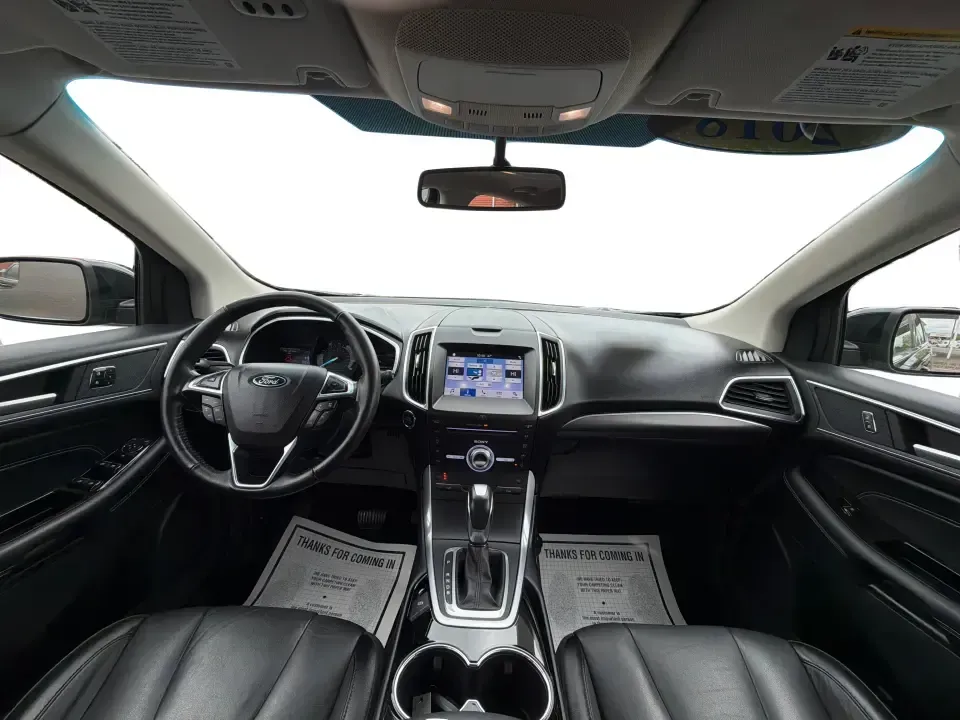 2018 Ford Edge Titanium (2FMPK4K82JB) with an 3.5L V6 DOHC 24V engine, 6A transmission, located at 1099 N County Rd 25A, Troy, OH, 45373, (937) 908-9800, 40.057079, -84.212883 - Need one SUV that can handle Ohio weather, keep the family comfortable, and still feel upscale for your daily commute? This 2018 Ford Edge Titanium in Shadow Black is built for real life-school runs, I-75 commuting, and weekend getaways to places like Charleston Falls Preserve-while giving you the p - Photo#21