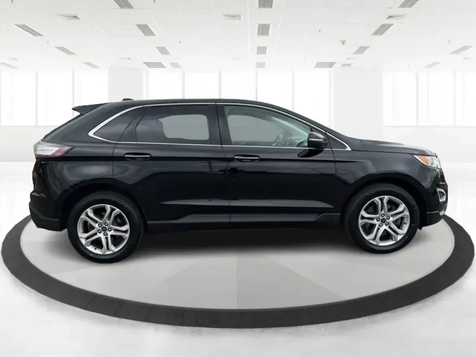 2018 Ford Edge Titanium (2FMPK4K82JB) with an 3.5L V6 DOHC 24V engine, 6A transmission, located at 1951 S Dayton Lakeview Rd., New Carlisle, OH, 45344, (937) 908-9800, 39.890999, -84.050255 - Need one SUV that can handle Ohio weather, keep the family comfortable, and still feel upscale for your daily commute? This 2018 Ford Edge Titanium in Shadow Black is built for real life-school runs, I-75 commuting, and weekend getaways to places like Charleston Falls Preserve-while giving you the p - Photo#1