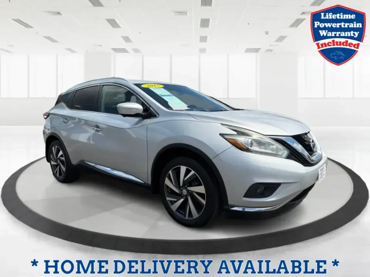 2015 Nissan Murano Platinum (5N1AZ2MHXFN) with an 3.5L V-6 DOHC engine, Continuously Variable Transmission transmission, located at 8750 N County Rd 25A, Piqua, OH, 45356, (937) 908-9800, 40.164391, -84.232513 - Load up the family, point the hood toward a weekend getaway, and enjoy the kind of comfort that makes long drives feel easy-this 2015 Nissan Murano Platinum is built for real life in West Central Ohio, from school drop-offs to road trips up I-75. Finished in Brilliant Silver Metallic and equipped wi - Photo#0