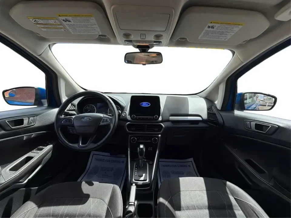 2020 Ford EcoSport SE (MAJ3S2GE5LC) with an EcoBoost 1L I-3 gasoline direct injection engine, 6A transmission, located at 1230 East Main St, Xenia, OH, 45385, (937) 908-9800, 39.688026, -83.910172 - Need a city-friendly SUV that can handle the daily commute, weekend errands, and quick getaways out to John Bryan State Park without feeling bulky? This **2020 Ford EcoSport SE** in eye-catching **Lightning Blue Metallic** is a smart fit for busy Xenia drivers who want easy parking, flexible cargo s - Photo#22