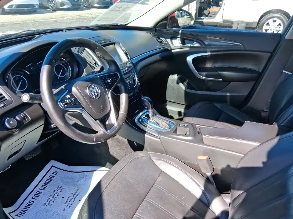 2017 Buick Regal Turbo Sport Touring (2G4GL5EX9H9) with an 2L I-4 gasoline direct injection engine, 6A transmission, located at 1099 N County Rd 25A, Troy, OH, 45373, (937) 908-9800, 40.057079, -84.212883 - Need a sporty, comfortable commuter that still feels special on date night, errands around town, or a weekend run up I75? This 2017 Buick Regal Turbo Sport Touring in Crimson Red Tintcoat fits the lifestyle of drivers who want a refined sedan with confident power for daily miles, plus the kind of fe - Photo#9