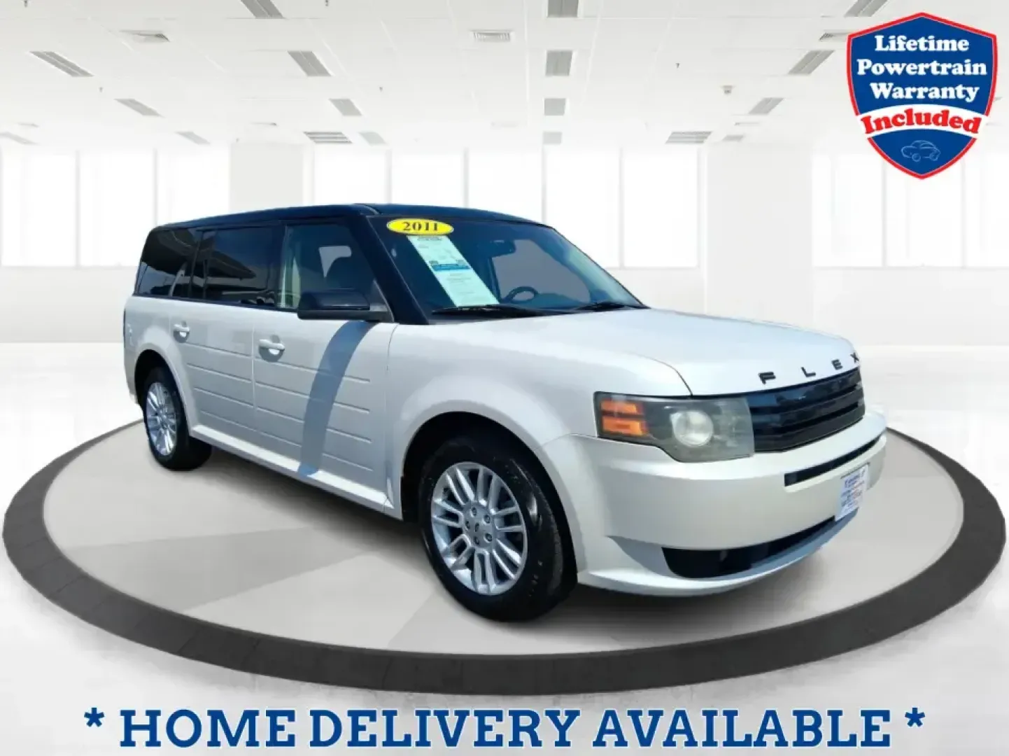 2011 Ford Flex Titanium (2FMGK5DC2BB) with an Duratec 3.5L V-6 DOHC engine, 6-Speed Automatic Overdrive transmission, located at 1951 S Dayton Lakeview Rd., New Carlisle, OH, 45344, (937) 908-9800, 39.890999, -84.050255 - Road-trip ready and family-friendly without feeling like a bus, this 2011 Ford Flex Limited | Titanium is the kind of crossover that fits real life-school drop-offs, long commutes, weekend tournaments, and those last-minute runs for groceries when the cargo space actually matters. Finished in White - Photo#0
