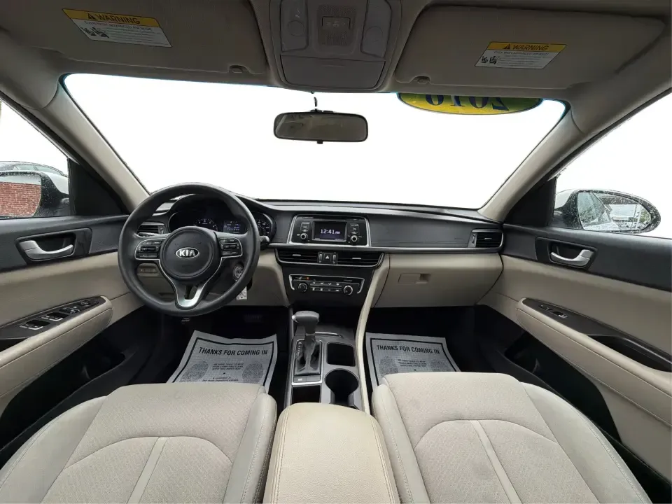 2016 Kia Optima LX (KNAGT4L36G5) with an Theta II 2.4L I-4 gasoline direct injection engine, 6A transmission, located at 401 Woodman Dr, Riverside, OH, 45431, (937) 908-9800, 39.760899, -84.123421 - Need a dependable sedan that can handle the weekday commute down I-675, quick school drop-offs near Mad River, and an easy weekend drive to Carillon Historical Park or a Dayton Dragons game? This 2016 Kia Optima LX in Snow White Pearl delivers the kind of practical comfort and modern tech that fits - Photo#20