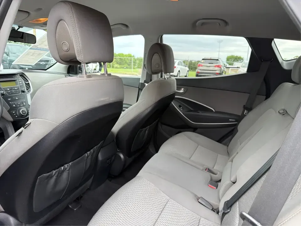 2015 Hyundai Santa Fe 2.4L (5XYZTDLB6FG) with an Theta II 2.4L I-4 gasoline direct injection engine, 6-Speed Automatic transmission, located at 401 Woodman Dr, Riverside, OH, 45431, (937) 908-9800, 39.760899, -84.123421 - Need one SUV that can handle school drop-offs, weekday commutes, and the occasional weekend escape to Eastwood MetroPark or a day trip down I-75? This 2015 Hyundai Santa Fe 2.4L in Mineral Gray fits that real-life rhythm with confident SUV versatility, family-friendly space, and comfort features tha - Photo#10
