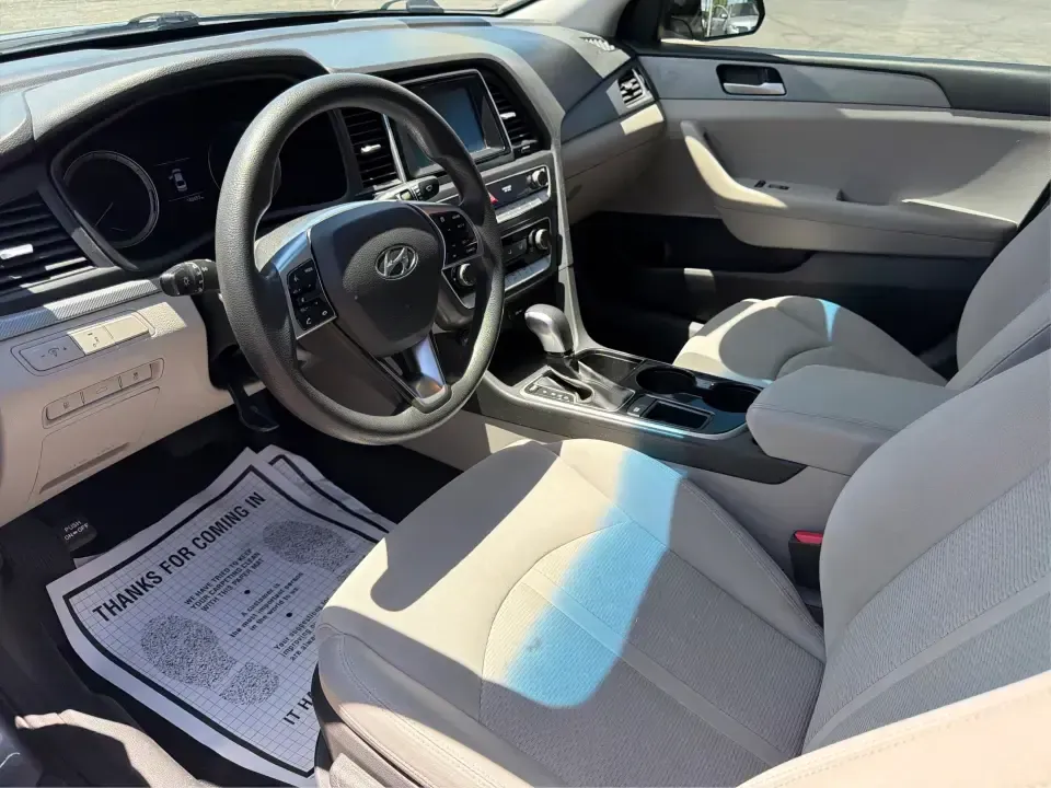 2018 Hyundai Sonata ECO (5NPE24AA3JH) with an 1.6L I-4 gasoline direct injection engine, 7A transmission, located at 1951 S Dayton Lakeview Rd., New Carlisle, OH, 45344, (937) 908-9800, 39.890999, -84.050255 - Need a smart, efficient sedan that can handle a busy weekday commute to Dayton, quick school drop-offs, and the occasional weekend run to Springfield without draining your budget? This 2018 Hyundai Sonata ECO in sleek Machine Gray is an ideal fit for drivers who want comfort, tech, and fuel-friendly - Photo#9