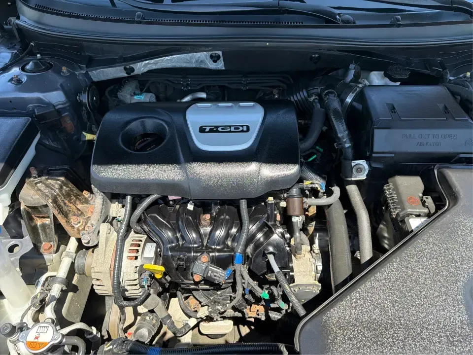 2018 Hyundai Sonata ECO (5NPE24AA3JH) with an 1.6L I-4 gasoline direct injection engine, 7A transmission, located at 1951 S Dayton Lakeview Rd., New Carlisle, OH, 45344, (937) 908-9800, 39.890999, -84.050255 - Need a smart, efficient sedan that can handle a busy weekday commute to Dayton, quick school drop-offs, and the occasional weekend run to Springfield without draining your budget? This 2018 Hyundai Sonata ECO in sleek Machine Gray is an ideal fit for drivers who want comfort, tech, and fuel-friendly - Photo#11
