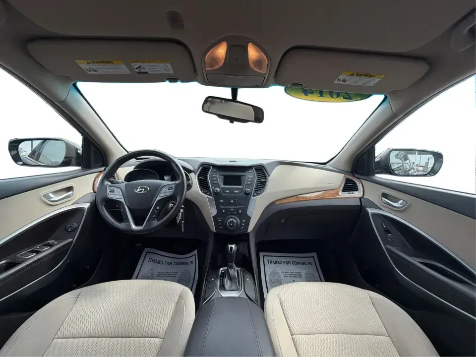 2014 Hyundai Santa Fe 2.4L (5XYZUDLB0EG) with an Theta II 2.4L I-4 gasoline direct injection engine, 6-Speed Automatic transmission, located at 4508 South Dixie Dr, Moraine, OH, 45439, (937) 908-9800, 39.689976, -84.218452 - Weekend road trips to Carillon Historical Park, snowy school-drop mornings, and everyday commuting down I75 or South Dixie Drive feel a lot easier when you've got a roomy SUV with confident traction and family-friendly comfort. This **2014 Hyundai Santa Fe 2.4L** in eye-catching **Cabo Bronze** is b - Photo#21