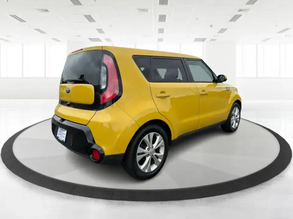 2016 Kia Soul + (KNDJP3A5XG7) with an 2L I-4 gasoline direct injection engine, 6A transmission, located at 401 Woodman Dr, Riverside, OH, 45431, (937) 908-9800, 39.760899, -84.123421 - Busy commute on I-75, quick errands around Riverside, or a weekend run to Carillon Historical Park and the Dayton riverfront-this 2016 Kia Soul + is the kind of small hatchback that fits real life. With its easy-to-park size, flexible cargo area, and standout Solar Yellow paint, it's a smart pick fo - Photo#2