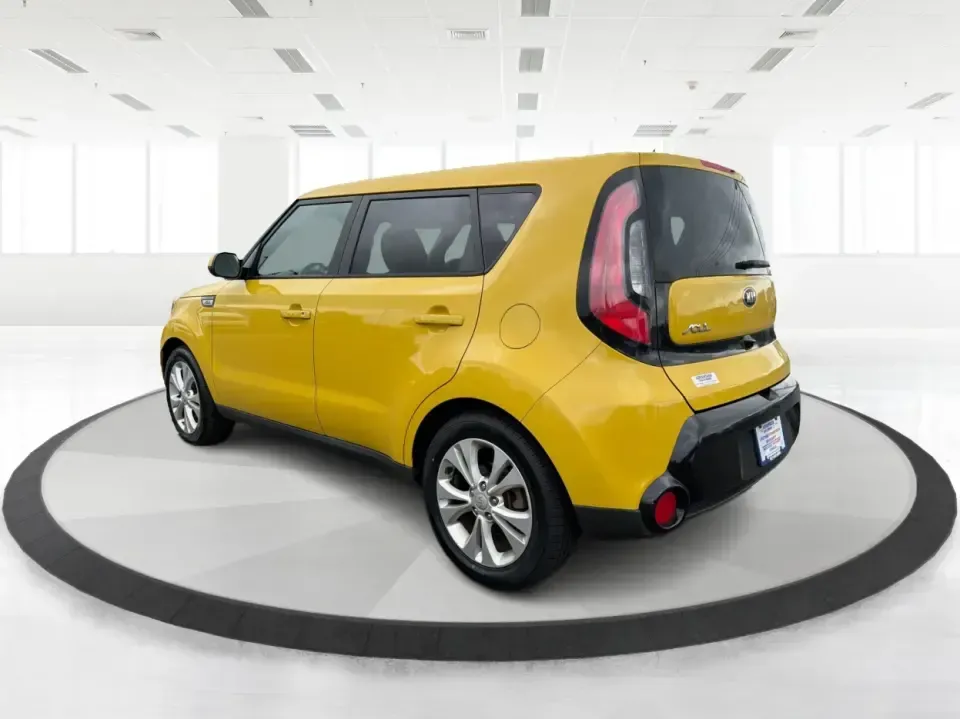 2016 Kia Soul + (KNDJP3A5XG7) with an 2L I-4 gasoline direct injection engine, 6A transmission, located at 401 Woodman Dr, Riverside, OH, 45431, (937) 908-9800, 39.760899, -84.123421 - Busy commute on I-75, quick errands around Riverside, or a weekend run to Carillon Historical Park and the Dayton riverfront-this 2016 Kia Soul + is the kind of small hatchback that fits real life. With its easy-to-park size, flexible cargo area, and standout Solar Yellow paint, it's a smart pick fo - Photo#4