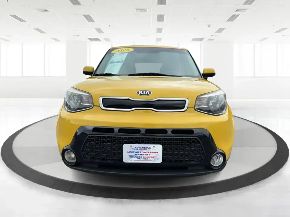 2016 Kia Soul + (KNDJP3A5XG7) with an 2L I-4 gasoline direct injection engine, 6A transmission, located at 401 Woodman Dr, Riverside, OH, 45431, (937) 908-9800, 39.760899, -84.123421 - Busy commute on I-75, quick errands around Riverside, or a weekend run to Carillon Historical Park and the Dayton riverfront-this 2016 Kia Soul + is the kind of small hatchback that fits real life. With its easy-to-park size, flexible cargo area, and standout Solar Yellow paint, it's a smart pick fo - Photo#7