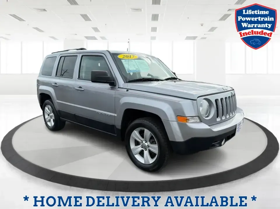 2017 Jeep Patriot Latitude 4x4 (1C4NJRFB2HD) with an 2.4L I-4 DOHC engine, located at 880 E. National Road, Vandalia, OH, 45377, (937) 908-9800, 39.891918, -84.183594 - Weekend trailheads, snowy school drop-offs, and everyday commutes around the Miami Valley all ask for the same thing: a compact SUV that's easy to live with and ready when the weather turns. This 2017 Jeep Patriot Latitude 4x4 in Billet Silver Metallic Clearcoat fits that lifestyle with Jeep capabil - Photo#0