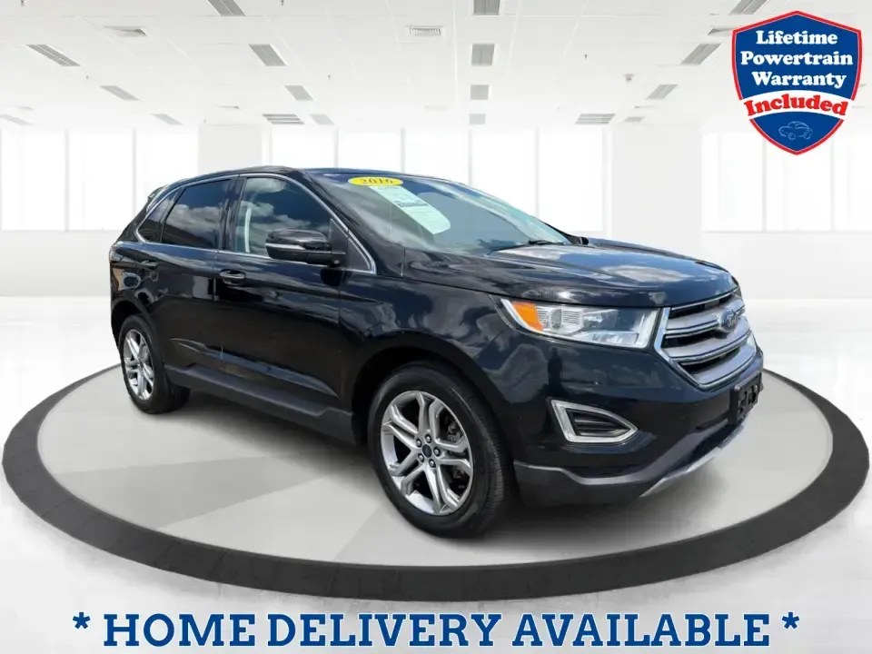 2016 Ford Edge Titanium (2FMPK3K97GB) with an 2.0L L4 DOHC 16V engine, 6A transmission, located at 401 Woodman Dr, Riverside, OH, 45431, (937) 908-9800, 39.760899, -84.123421 - Need an SUV that can handle the weekday grind to Wright-Patterson, school drop-offs, and spontaneous weekend getaways without feeling like a compromise? This 2016 Ford Edge Titanium is built for real life in the Miami Valley-comfortable for long commutes, roomy for growing families, and refined enou- Photo#0