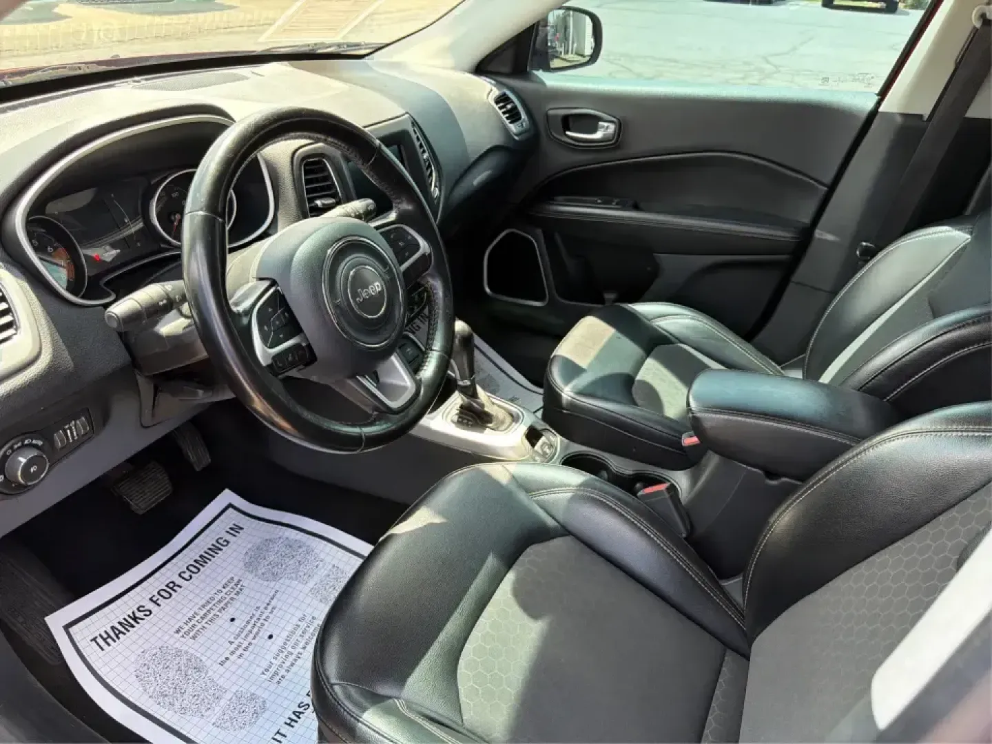 2019 Jeep Compass Longitude, North, Latitude (3C4NJCBB1KT) with an 2.4L I-4 variable valve control engine, located at 4508 South Dixie Dr, Moraine, OH, 45439, (937) 908-9800, 39.689976, -84.218452 - Picture your next weekend: loading up the family for a day at Carillon Historical Park, cruising down South Dixie Drive for errands, then heading out on I-75 for a quick getaway-without needing a huge SUV. This 2019 Jeep Compass in striking Redline Pearlcoat is a smart, city-friendly SUV that still- Photo#9