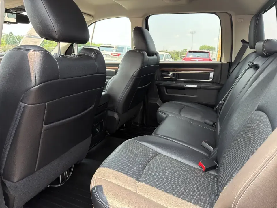2015 Ram 1500 Laramie Crew Cab SWB 4WD (1C6RR7NT8FS) with an 5.7L V8 OHV 16V engine, 6-Speed Automatic transmission, located at 880 E. National Road, Vandalia, OH, 45377, (937) 908-9800, 39.891918, -84.183594 - Ready for a truck that can handle weekday work, weekend lake runs, and winter weather on the way up I75? This 2015 Ram 1500 Laramie Crew Cab SWB 4WD brings V8 strength, upscale comfort, and four-door practicality-ideal for commuters heading toward Dayton, families with busy schedules, and outdoor en- Photo#10